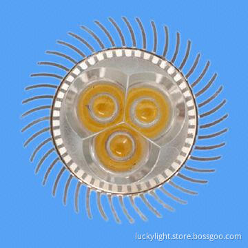 SMD GU10 LED Lighting, 6W High-power, 100-2540V AC, Measures 50 x 50mm